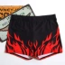 Youyou thoải mái quần bơi nam không thấm nước kích thước lớn nam boxer ngọn lửa in áo tắm bó sát thiết bị bơi đồ bơi trẻ em nam Nam bơi đầm