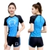 Áo tắm nữ bảo thủ suối nước nóng mảnh mai che bụng gợi cảm Hàn Quốc boxer thể thao ngắn tay áo tắm sinh viên