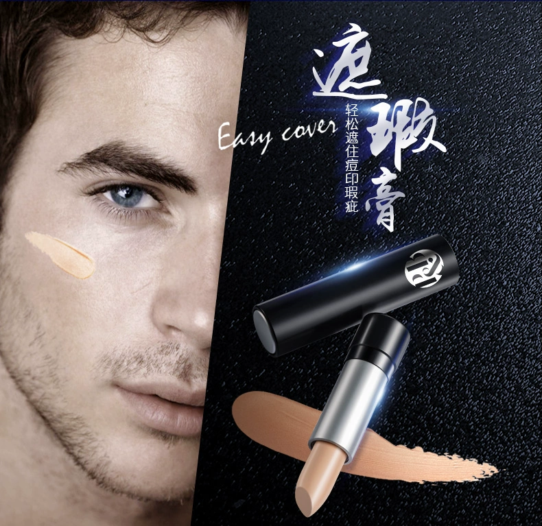 Blue Men Kem che khuyết điểm 5g Foundation BB Cream Kem che khuyết điểm In mụn Trang điểm màu nude BB Cream 20g + Puff 1