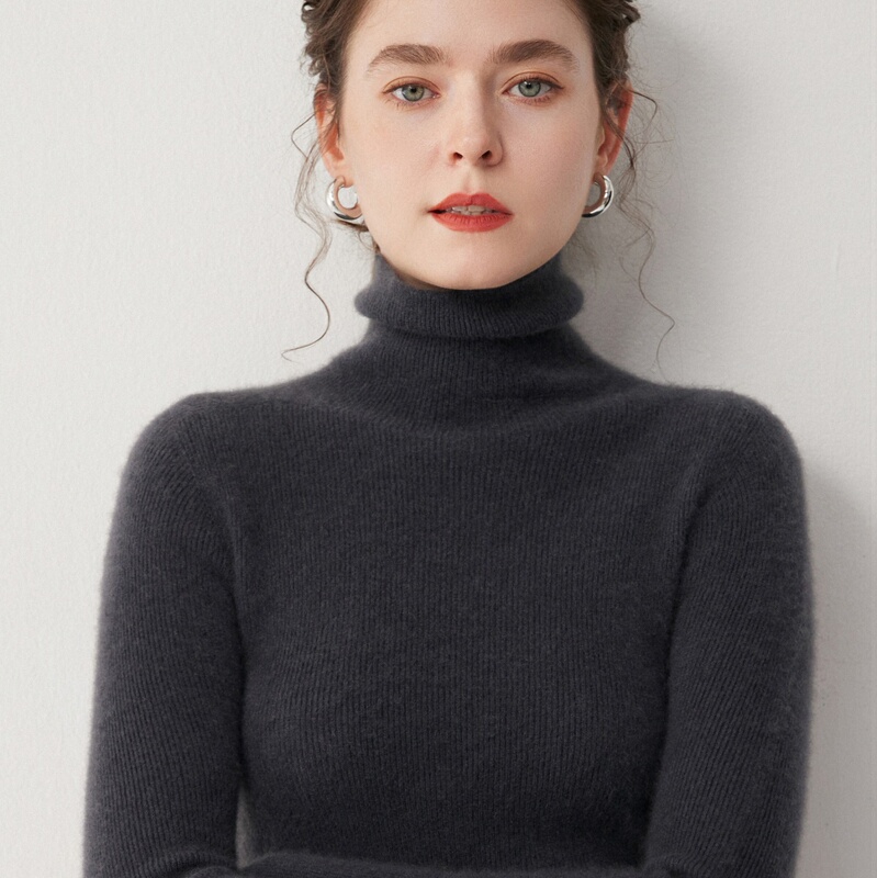 Autumn and Winter 100% Cashmere Sweater for Women, Pure Cashmere Sweater, Turtleneck, Slim Fit Pullover, Tight Knit Base Layer Sweater Autumn and Winter 100% Cashmere Sweater for Women, Pure Cashmere Sweater, Turtleneck, Slim Fit Pullover, Tight Knit Base Layer Sweater