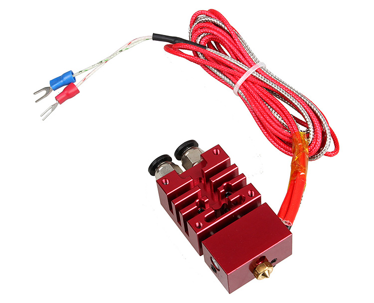 Đầu phun 3D trộn màu đầu phun trộn E3D phiên bản nâng cấp Đầu in phụ kiện màu hai màu