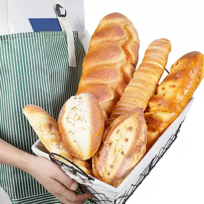 Simulation bread model French fake wheat crust bread baguette long strip decoration window furnishings photography Road toys