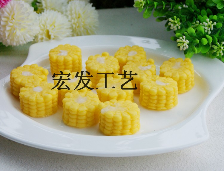 High simulation corn head model props Fake corn head decoration products Early education baby children's toys