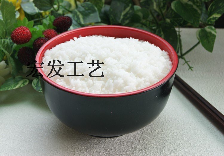Simulation rice Fake rice Simulation rice High simulation wax rice decorative props model Kitchen utensils