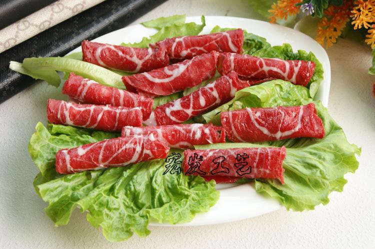 Simulation of fake meat cooked food model props Simulation fat beef roll simulation fat lamb roll decoration items