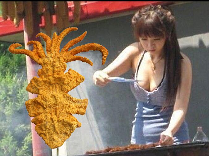 Special price simulation bombing fried squid Taiwan food snack food crispy fried squid shop model