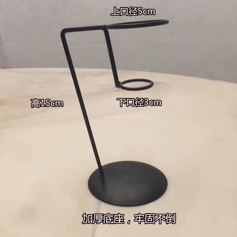 Display bracket ice cream holder iron frame thickened bottom iron bracket sweet cylinder bracket bottom-of-the-egg barrel exhibition stand