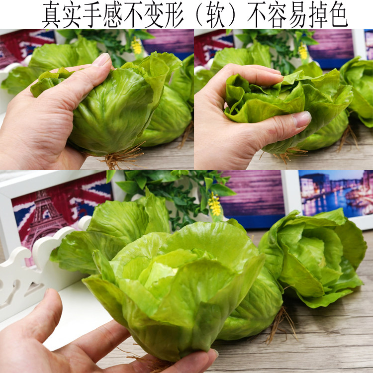 Simulation Opening Raw Vegetable Model Fake Wild Vegetable Opening Vegetable Props PVC Hand Feel Vegetable Shop Window Display Decoration