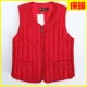 Áo vest cotton nữ mùa đông size ngắn size lớn dày trung niên không cổ áo vest vai mùa xuân và mùa thu áo mẹ ấm bên trong mặc áo khoác phao nữ