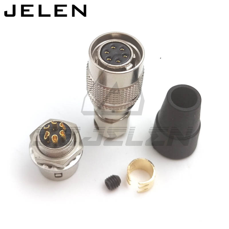 Hirose connector plug 6-pin plug socket, HR10A-7P-6S HR10A-7R-6P