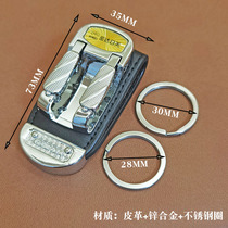 Jinda Japan and US wear belt key chain men's waist hanging key ring belt multifunctional leather key chain pendant