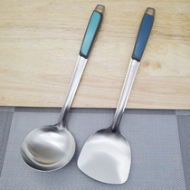 Japanese and American stainless steel spatula set anti-scalding stir-frying spatula kitchen utensils colander spoon spoon household cooking utensils stir-frying spoon