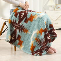 Nordic Ins Flannel Velvet Coral Suede Small Blanket Quilt Winter Warm Afternoon Nap Knee Cover Blanket Afternoon Sofa Blanket