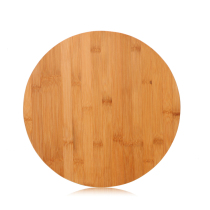 Double sided available high temperature sterilization natural carbonated Nangbamboo round cutting board chopping chopped meat cut fruit to be separated