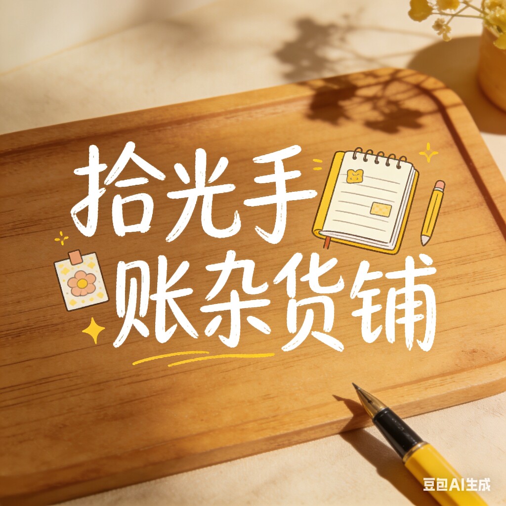 拾光手账杂货铺的LOGO