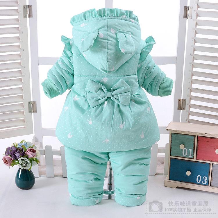 Quần áo trẻ em cho bé gái bộ đồ mùa đông dày cộng với nhung Quần áo trẻ em bằng vải cotton cho bé quần áo 0-1-2-3 tuổi ao so sinh be trai
