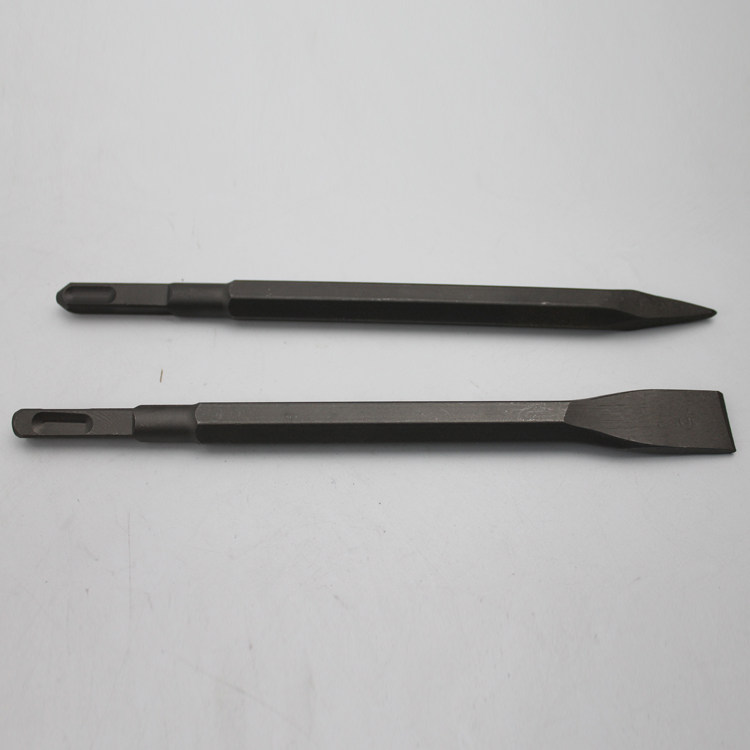 Electric hammer impact drill bit electric pick head pointed flat chisel square handle four pit round handle hexagonal handle cement wall punching