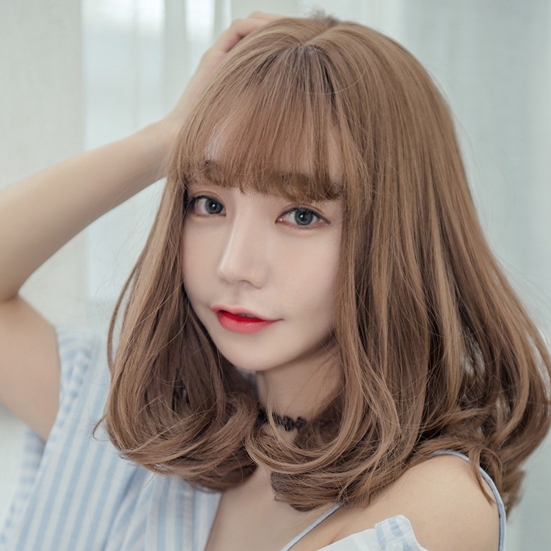 Usd 32 93 Shoulder Pear Head Wig Female Long Curly Hair Korean