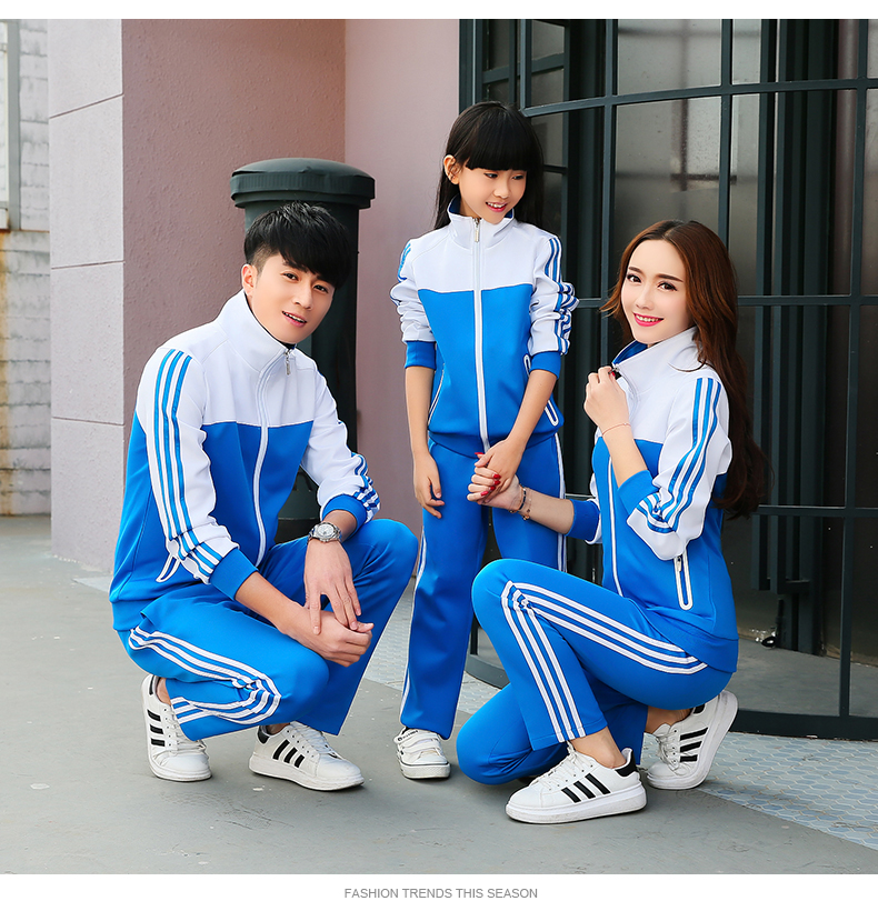Đồng phục học sinh tiểu học mùa xuân và mùa thu phù hợp với thể thao học sinh trung học phục vụ giáo viên lớp áo quần áo mẫu giáo tùy chỉnh cửa hàng quần áo trẻ em