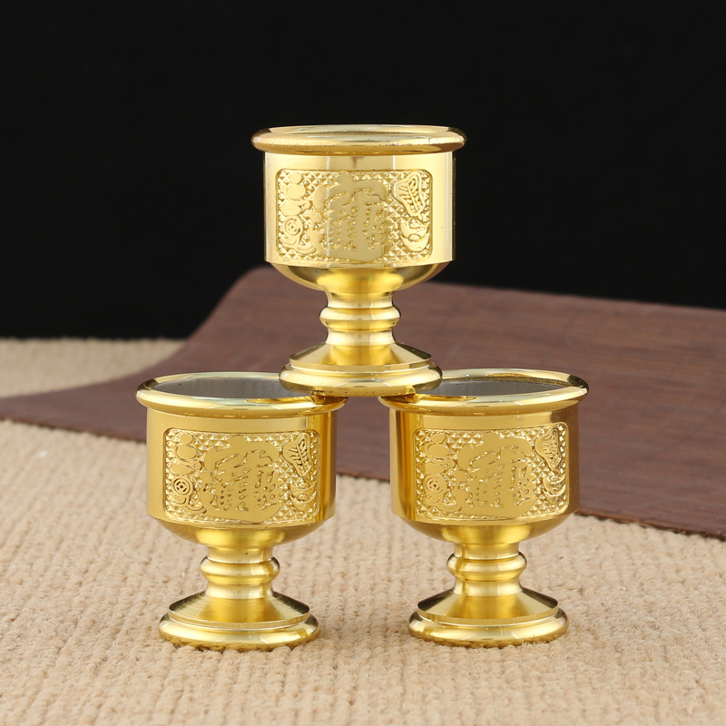 Gift Items Home Swing Accessories Wine Cups Alloy for cup kking Plated Goblet water Cup Caiguan Gong Guan Gong (a)