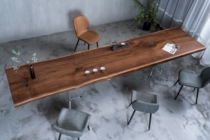 H233 North American black walnuts full board modern minimalist log large plate table tea table European style 370 86 86 78 78 * 8