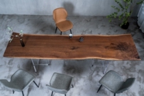 H231 North American black walnuts full board modern minimalist log table tea table Nordic tea table 290 80 80 72 77 * 7