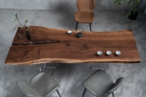 H655 North American black walnuts full board modern minimalist custom Nordic style dining table original 219 * 92 * 75 * 77 * 77 *