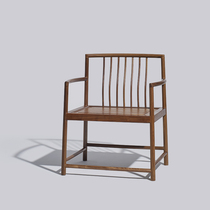Black walnut Wuqi main chair circle chair New Chinese style minimalist log Ming and Qing Classic 62 * 50 * 80