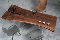 H653 North American Black Walnuts Whole Board Modern Minimalist Eurostyle Light Extravagant Table Tea Table 219 * 75 * 71 *93 * 6