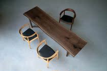 North American black walnuts-a single board modern minimalist solid wood large board tea table European 256-68-66 256-68-66 5-71 5-4