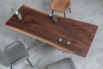 H616 North American black walnuts full board modern light lavish minimalist table desk tea table 159 * 64 * 62 * 67 * 6