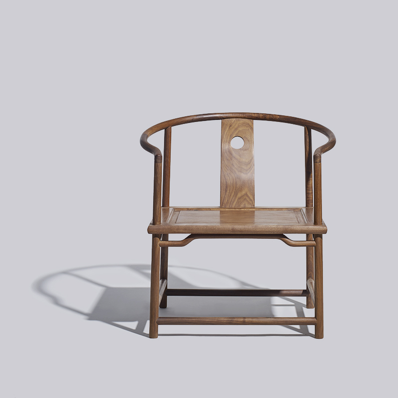 North American black walnut circle chair log simple modern furniture 62*55*76