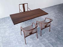 North American Black Walnuts Solid Wood Large Board Four Parquet Natural Side Log Table Tea Table 196 85 85 82 87 * 4 5