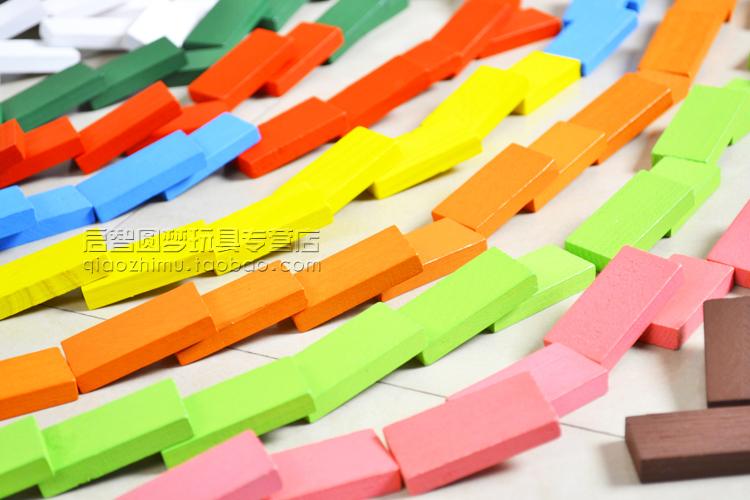 Dominoe dominoes trường tiểu học khối xây dựng giáo dục cho trẻ em đồ chơi dành cho người lớn cơ quan màu tùy chọn