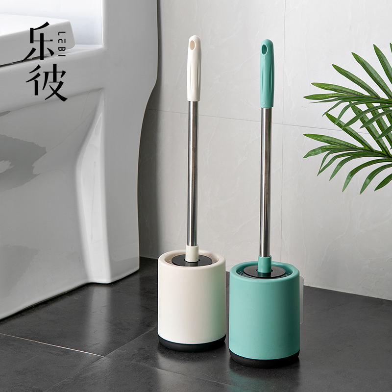 Toilet brush set household toilet cleaning brush stainless steel long handle wash toilet brush bathroom no dead end