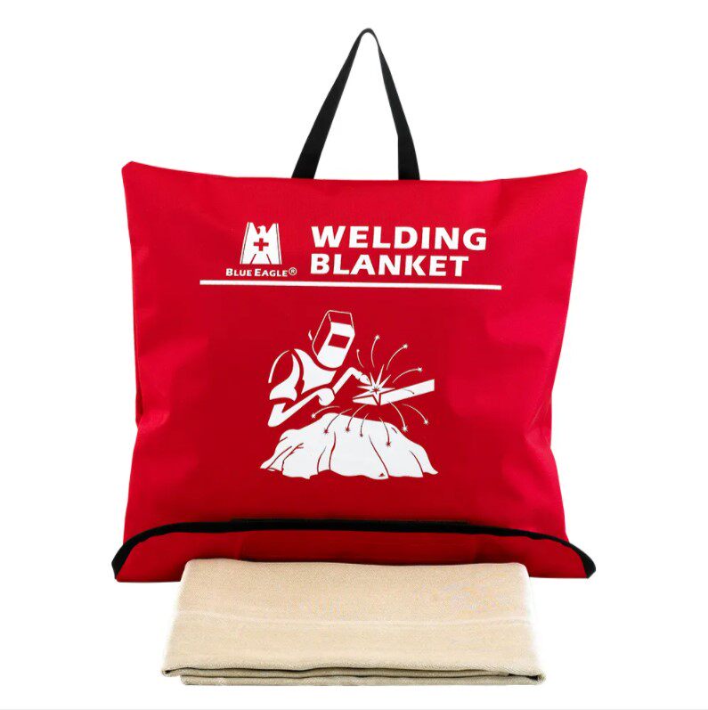 Emergency Escape Labor Insurance Blue Eagle HTX1000 High Temperature Welding Fire Blanket Made in Taiwan