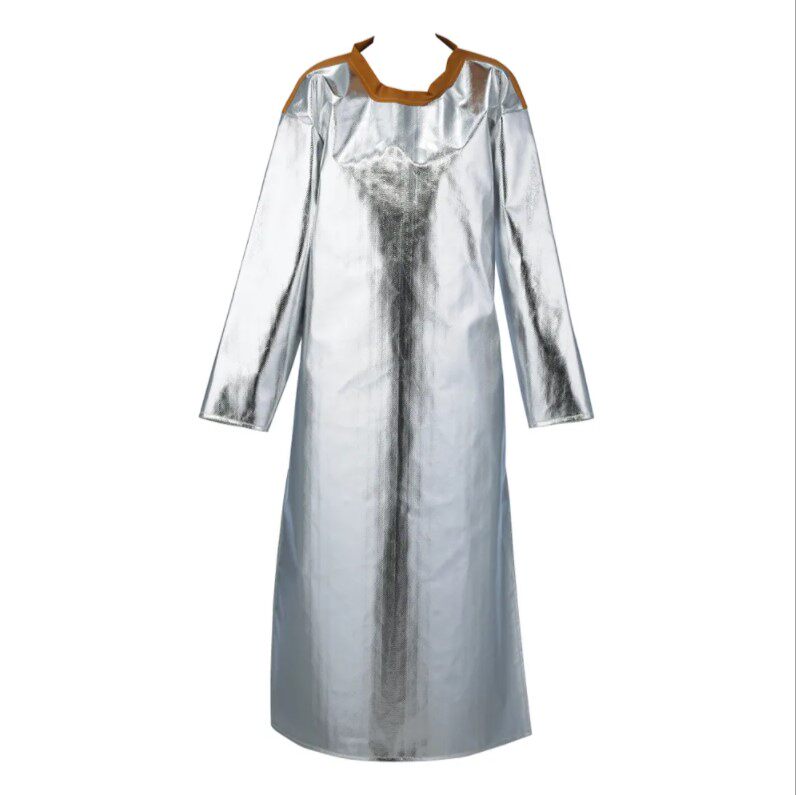 1000 degrees heat insulation clothing high temperature resistant protective clothing flame retardant anti-scalding aluminized coat for furnace work radiation heat protection - Taobao