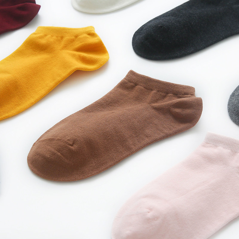 Pure cotton plus suede short socks soft invisible socks autumn winter thickened with shallow mouth low help short socks Men's Sox Sox lovers