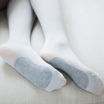 Spring and autumn velvet mid-thickness micro-transparent anti-hook stockings bottoming socks matte pantyhose light gray skin tone women 60D