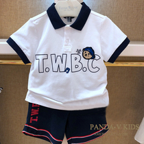 Teenie Weenie bear childrens clothing 21 summer new big boy boy short-sleeved POLO shirt cotton short-sleeved T-shirt