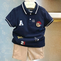 Teenie Weenie小熊童装童装21夏款男童短袖翻领T恤中大童纯棉POLO