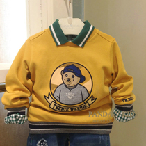 Teenie Weenie bear childrens clothing 21 spring and autumn new middle-aged boys sweater cotton embroidery foreign style