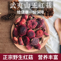 Fujian red mushroom Wuyishan authentic wild small red mushroom dry goods moon mushroom Red vertebral mushroom new goods 250g