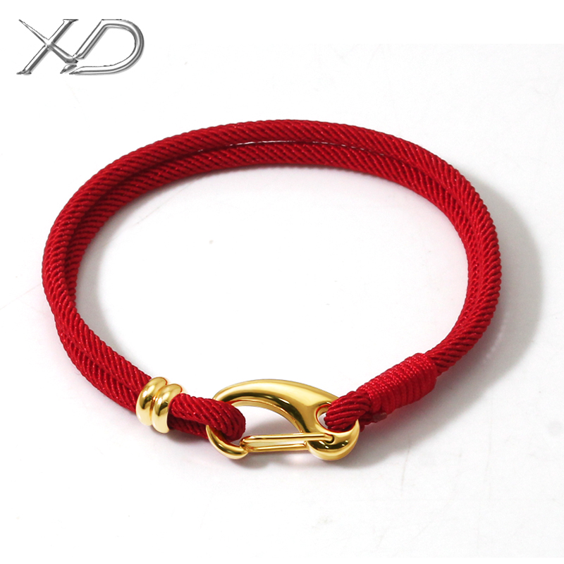 Bracelet rope 3D gold bead string red rope black Milan rope rope bead bead pendant string rope male and female handrope bracelet