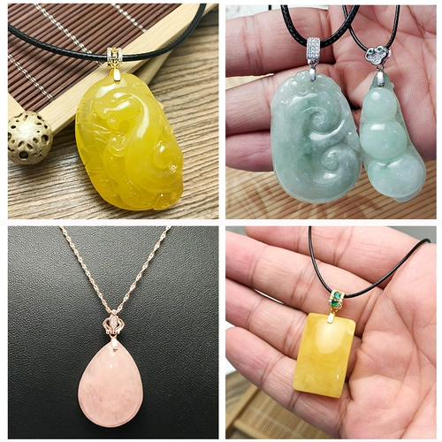 S925, подвеска, изумрудная застежка, аксессуар, серебро 925 пробы, DIY, золото 750 пробы