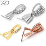 Подвеска из нефрита, янтарная бриллиантовая застежка, серебро 925 пробы