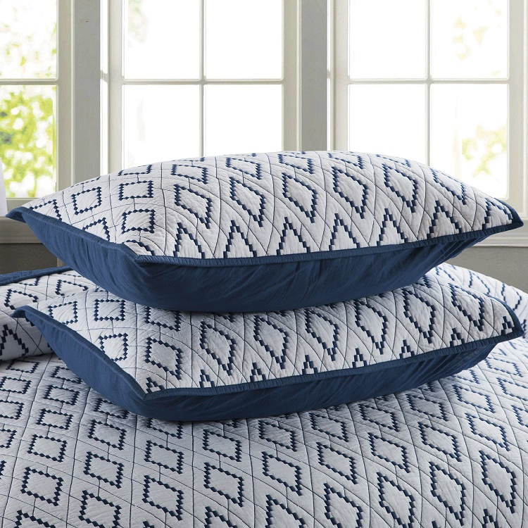 Chăn bông thêu châu Âu là ba mảnh trải giường của Mỹ xuất khẩu chăn bông quilted mùa hè chăn điều hòa mát mẻ ga giường đẹp