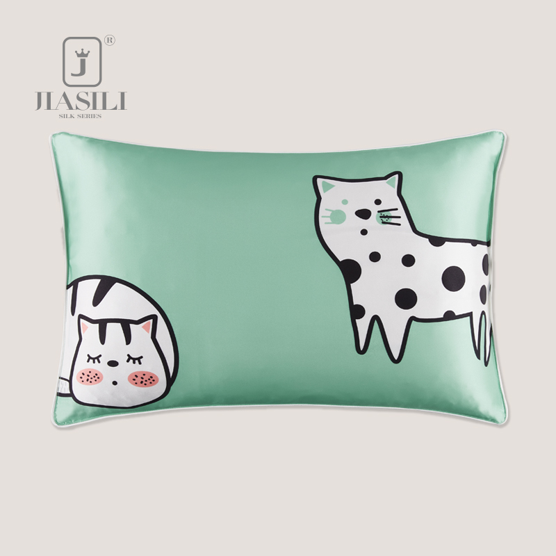 Jibe Li Children Genuine Silk Pillowcase Students Toddler Cartoon Bifacial 100 Genuine Silk Mulberry Silk Silk Pillowcase Bed