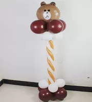 Набор колонн бурого медведя