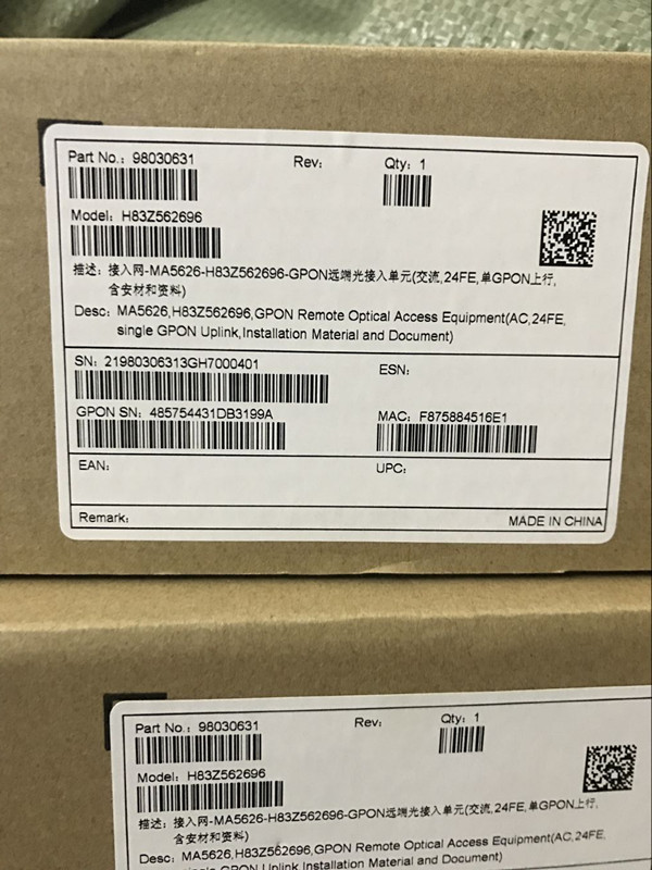 New Huawei 5626-24 GPON 312 version 17 New Year goods Huawei 24 Port ONU light Cat